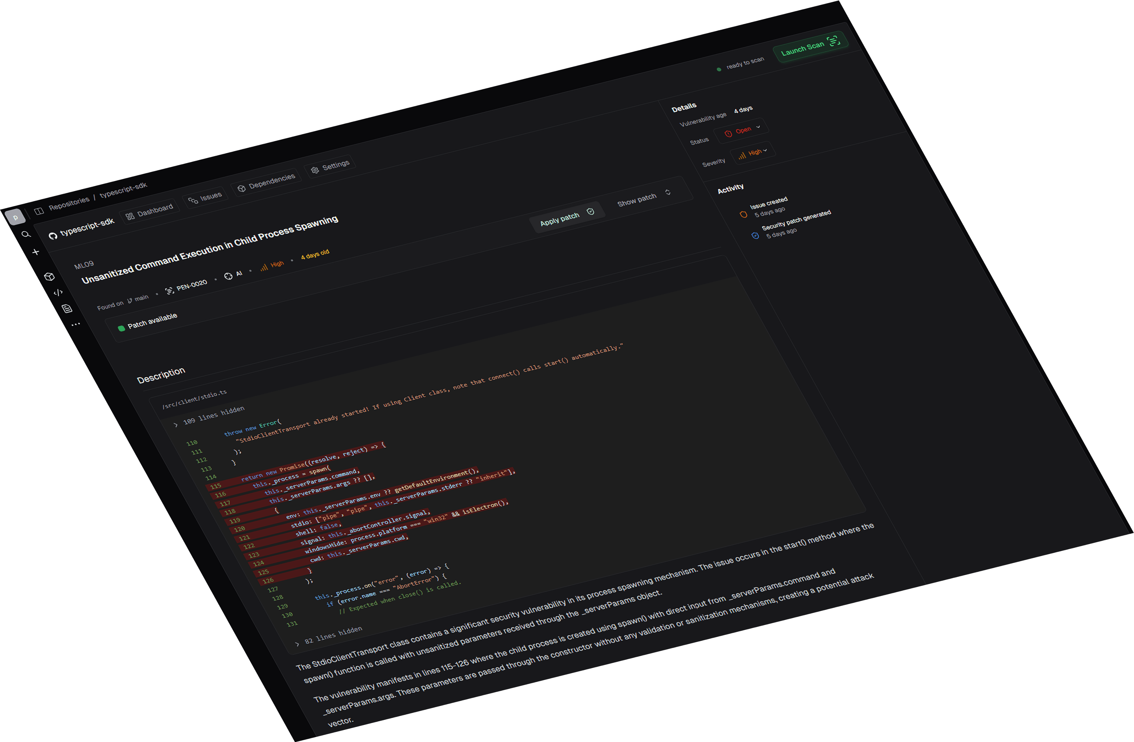 image of pensar's console